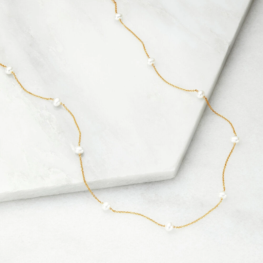 Gold Ten Pearl Choker - Image 8