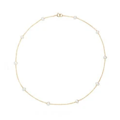 Gold Ten Pearl Choker