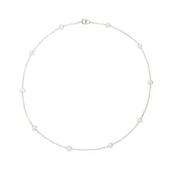White Gold Ten Pearl Choker