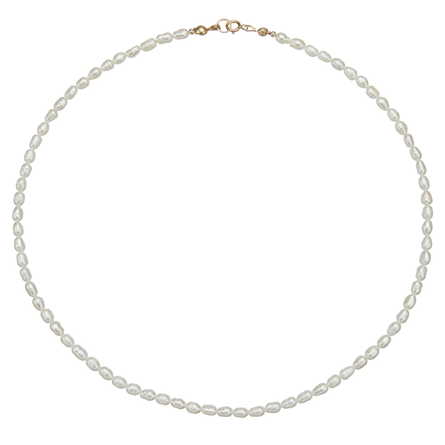 Gold Seed Pearl Choker