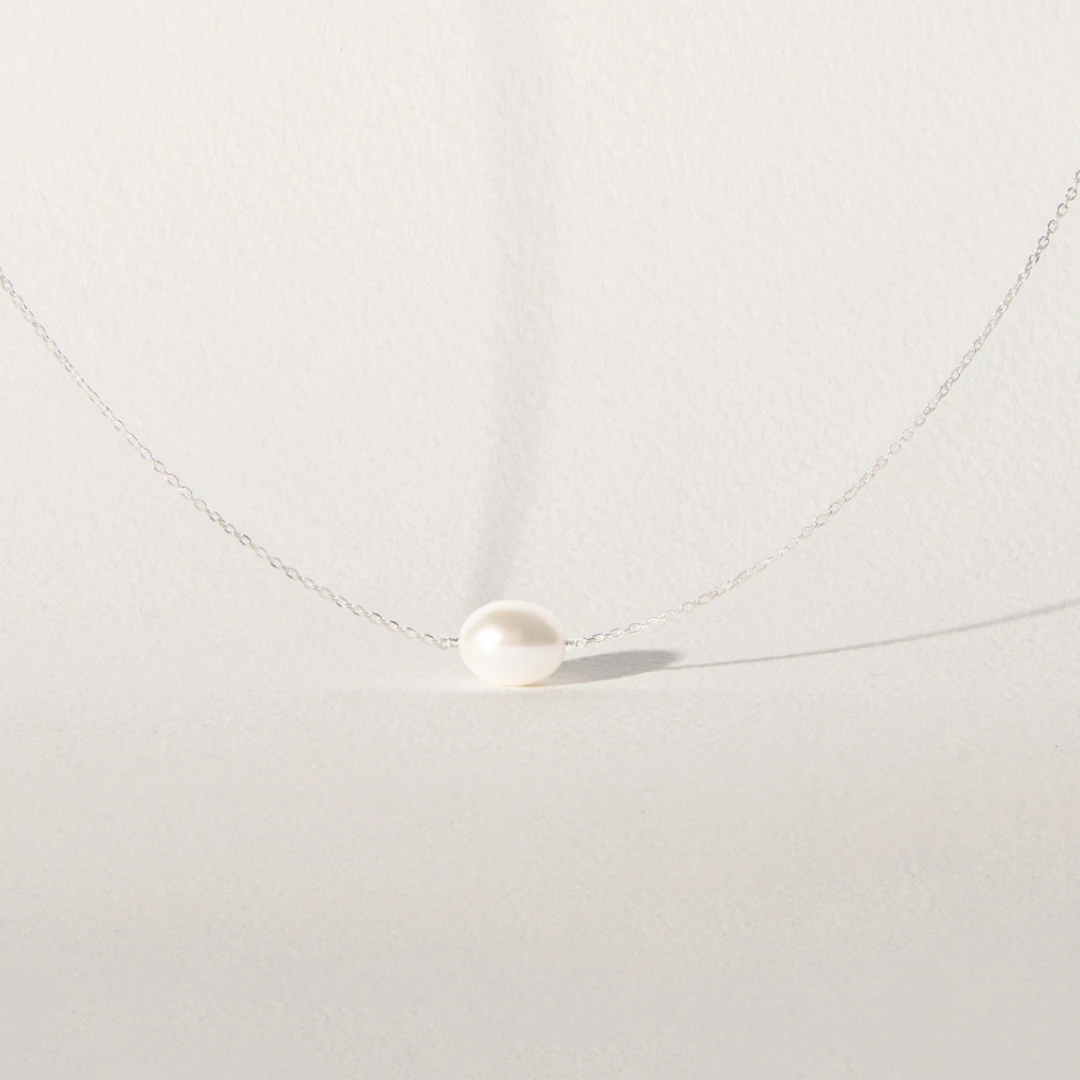 Silver Large Baroque Pearl Choker - Image 3