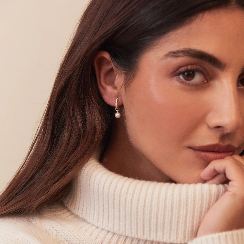 Gold Layered Large And Small Pearl Choker