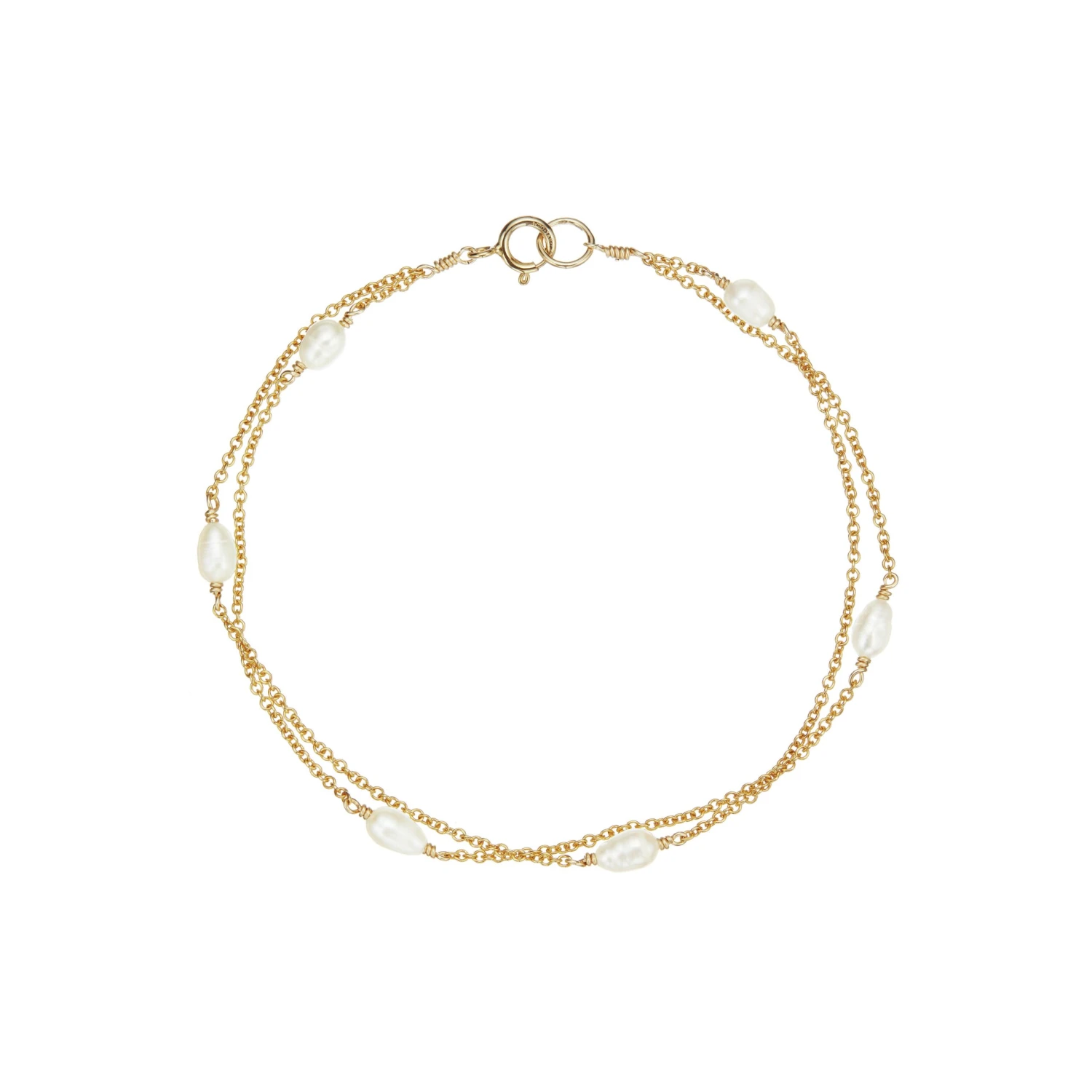 Gold Layered Seed Pearl Bracelet