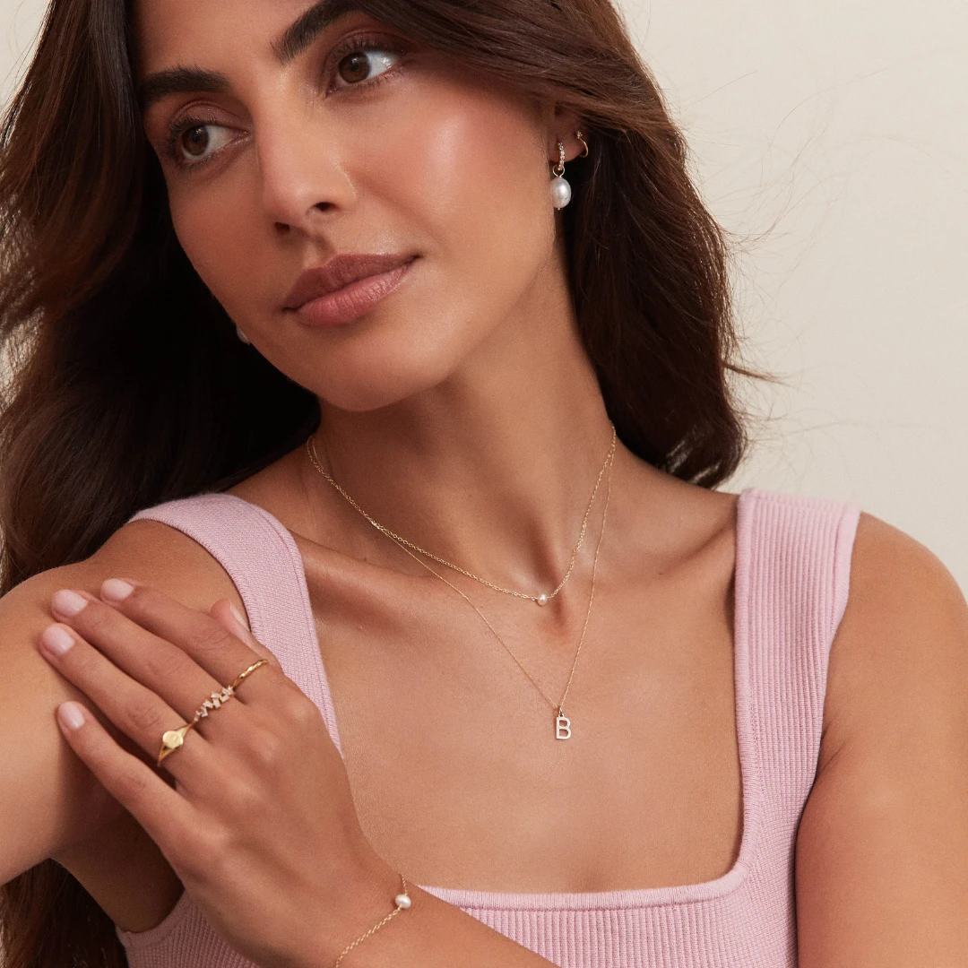 Gold Single Pearl Choker - Image 5