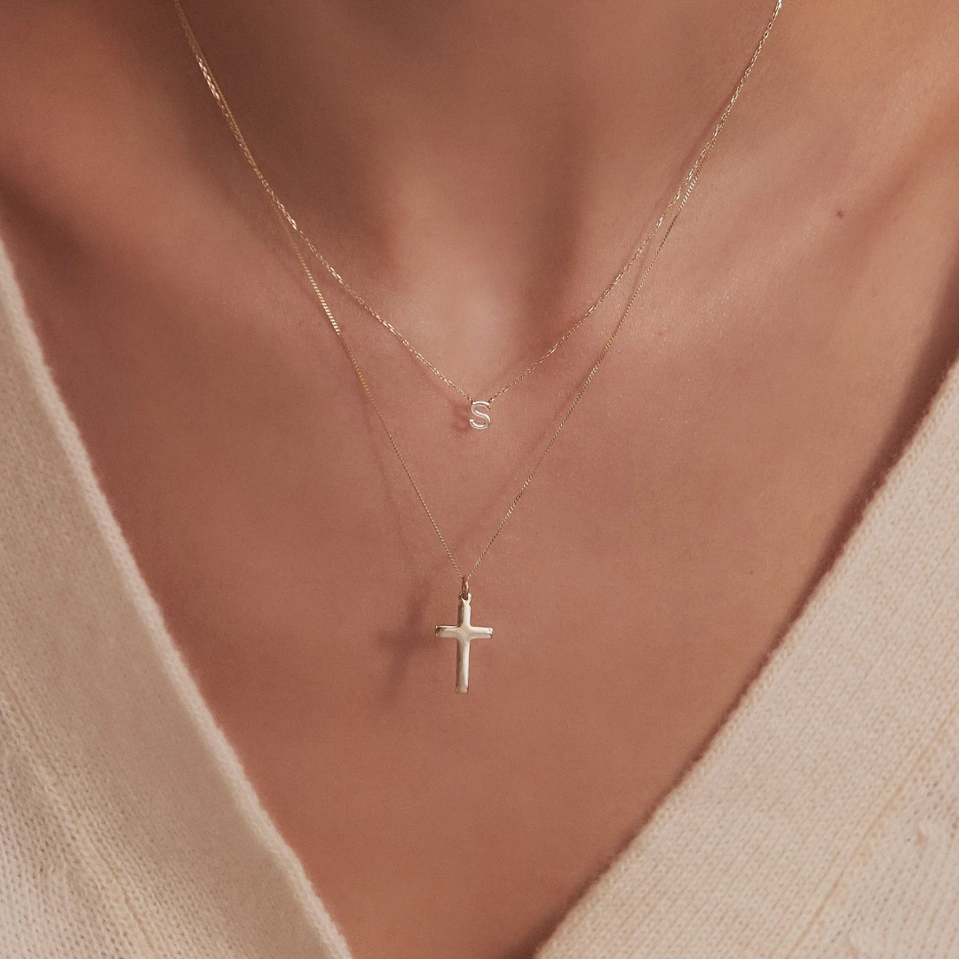 Silver Cross Necklace - Image 2