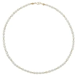 Gold Beaded Seed Pearl Choker