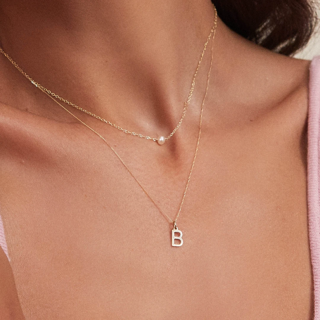 Gold Single Pearl Choker - Image 2