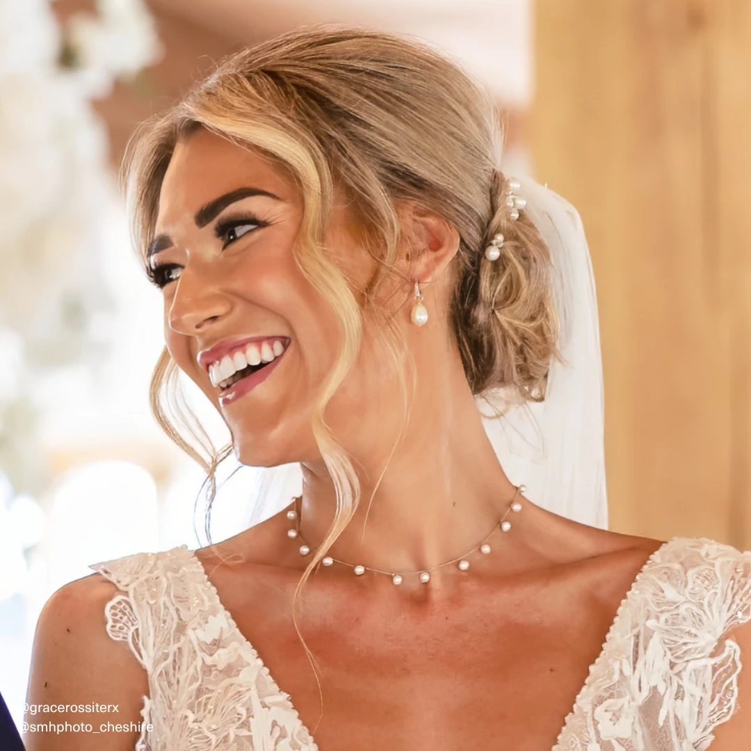 Gold Pearl Drop Choker - Image 4