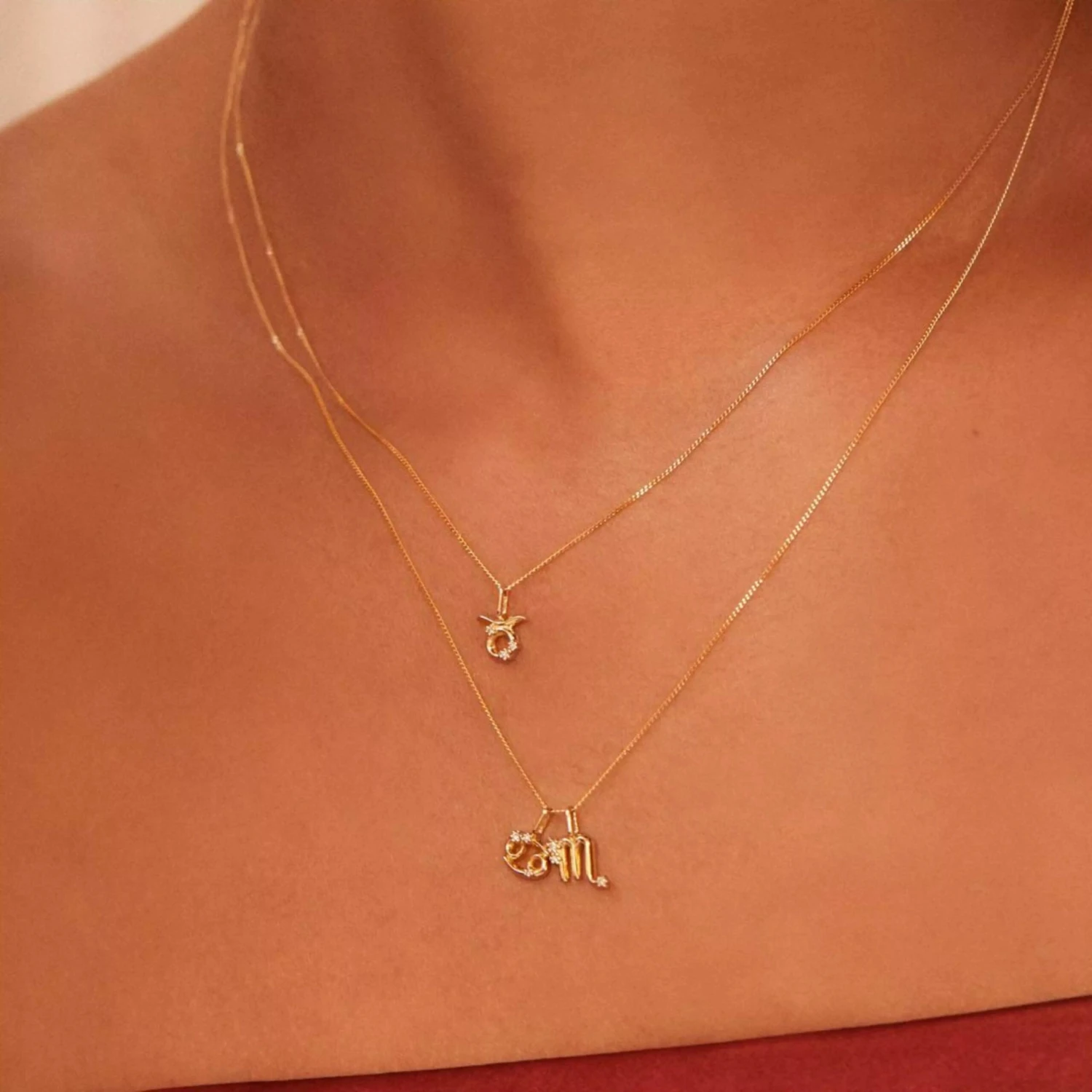 Solid White Gold Genuine Diamond Individual Zodiac Charm - Image 3