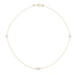 Gold Six Pearl Choker Necklace
