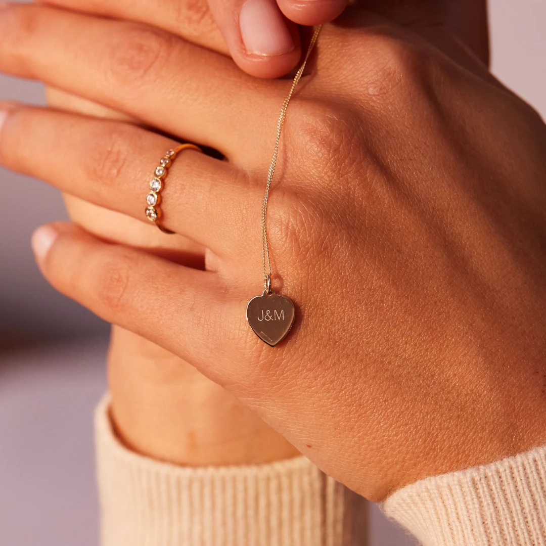 Silver Small Heart St Christopher Necklace - Image 7