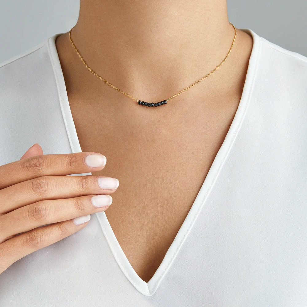 Gold Spinel Gemstone Cluster Choker - Image 2