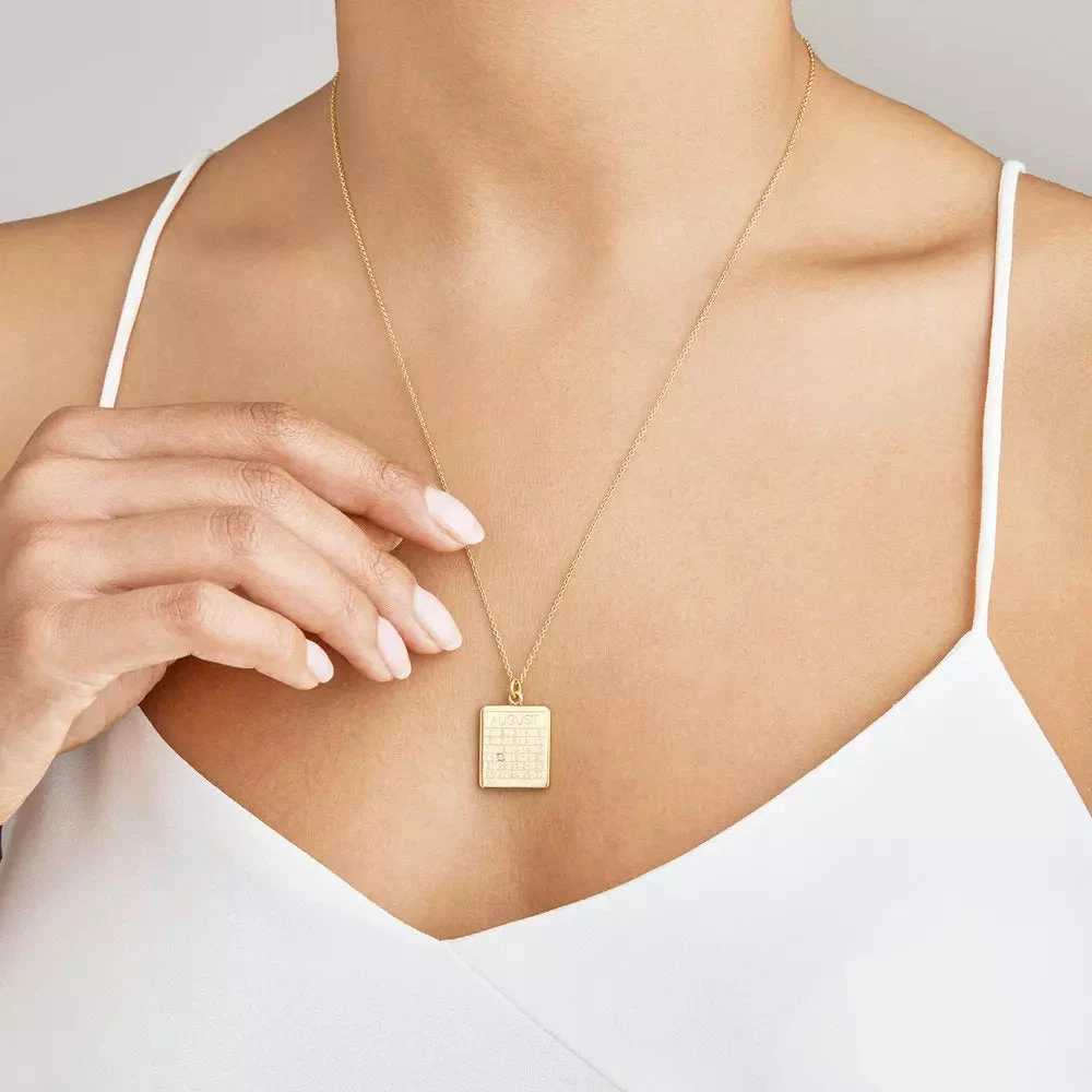 Gold Special Date Calendar Necklace - Image 6