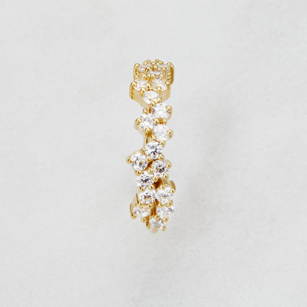 Gold Diamond Style Cluster Ring - Image 3