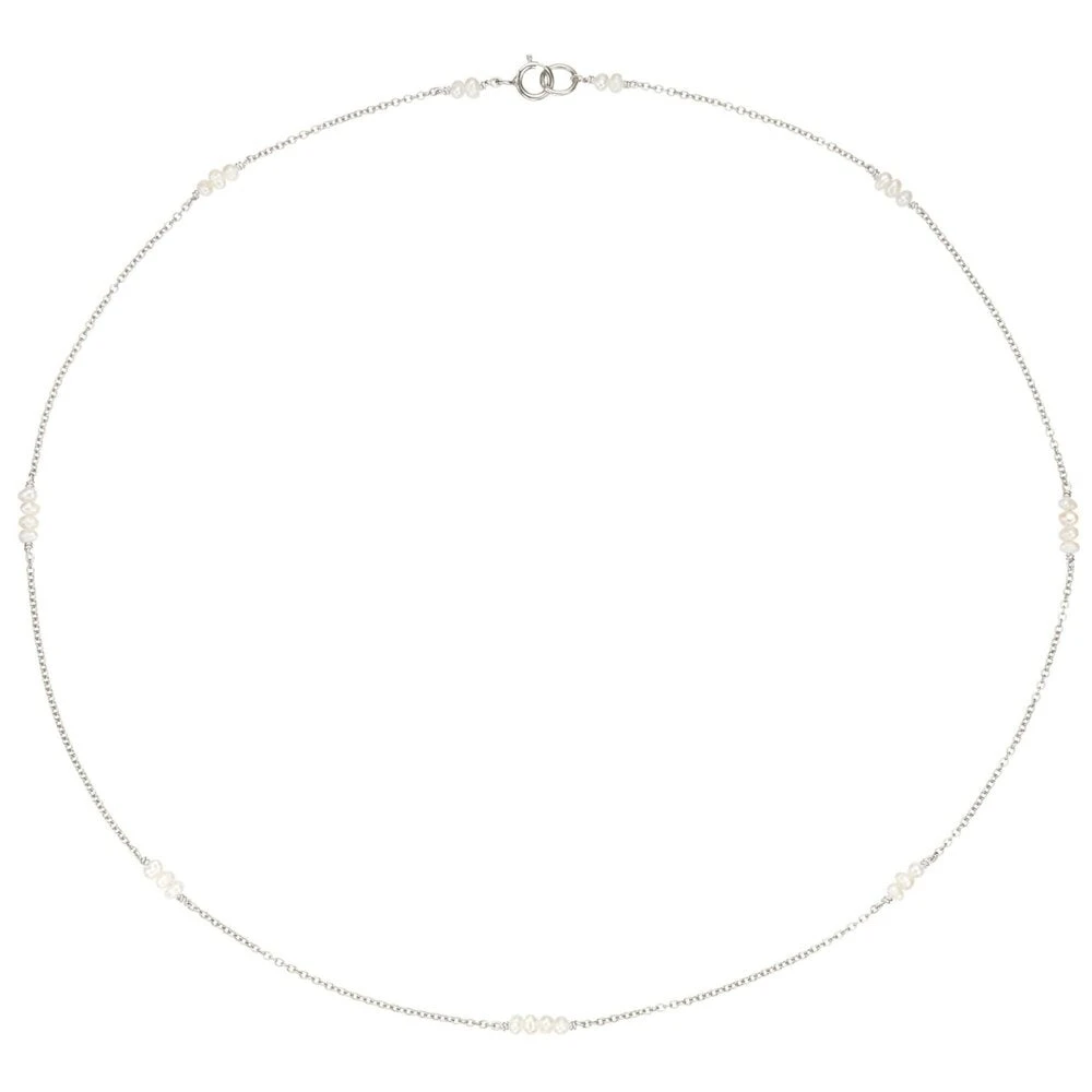 Silver Mini Pearl Choker