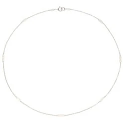 White Gold Mini Pearl Choker