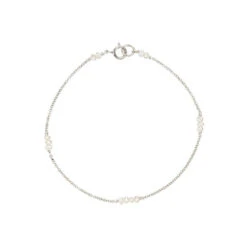 White Gold Mini Pearl Bracelet