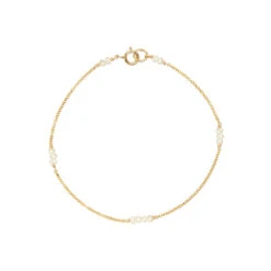 Gold Mini Pearl Bracelet