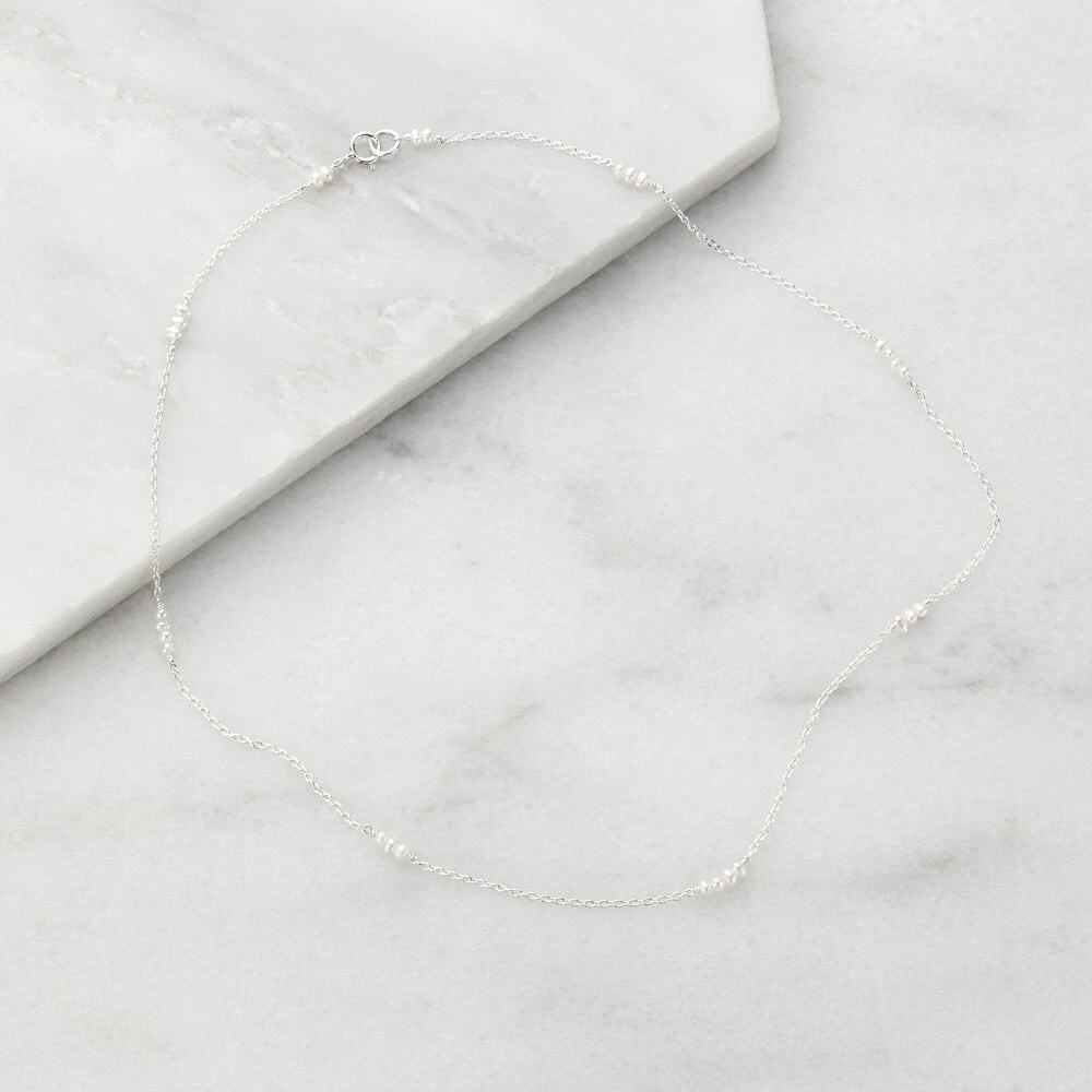 Silver Mini Pearl Choker - Image 7