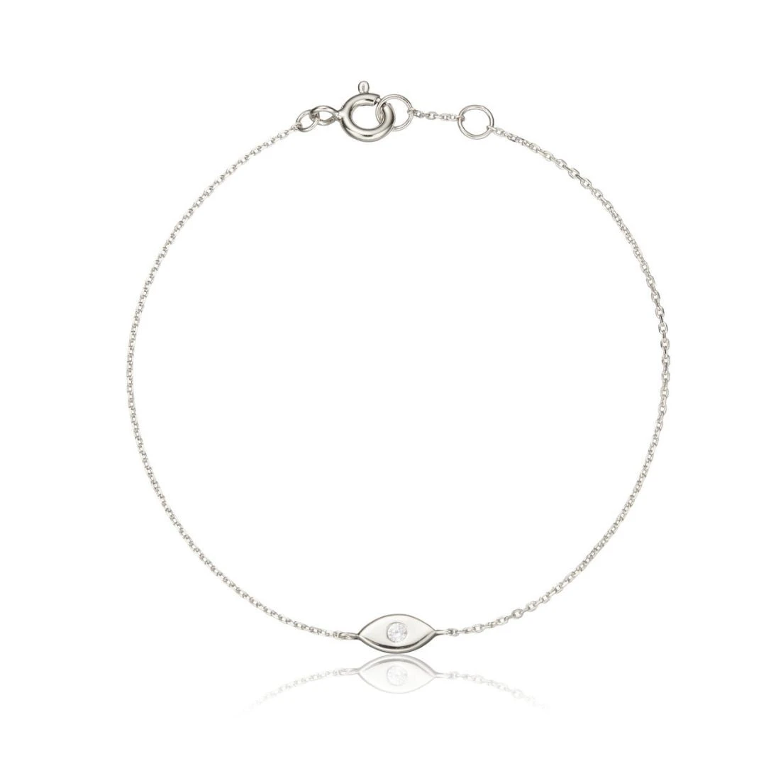 Silver Evil Eye Bracelet
