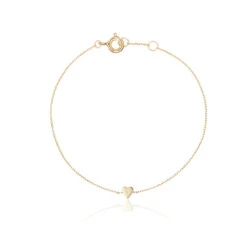 Gold Tiny Heart Bracelet