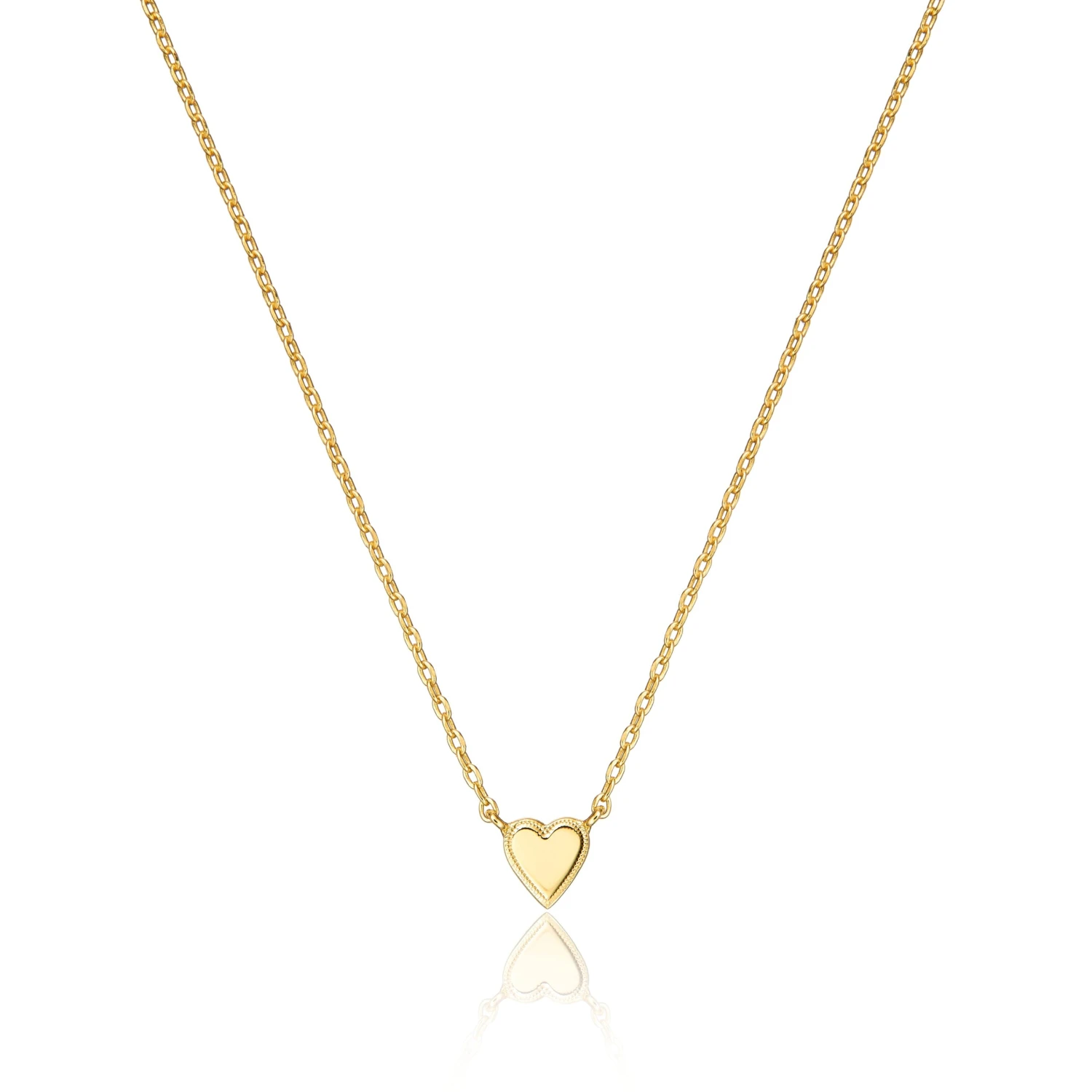 Gold Tiny Heart Necklace