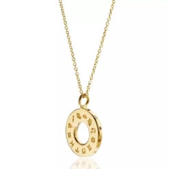 Gold Zodiac Birthstone Necklace