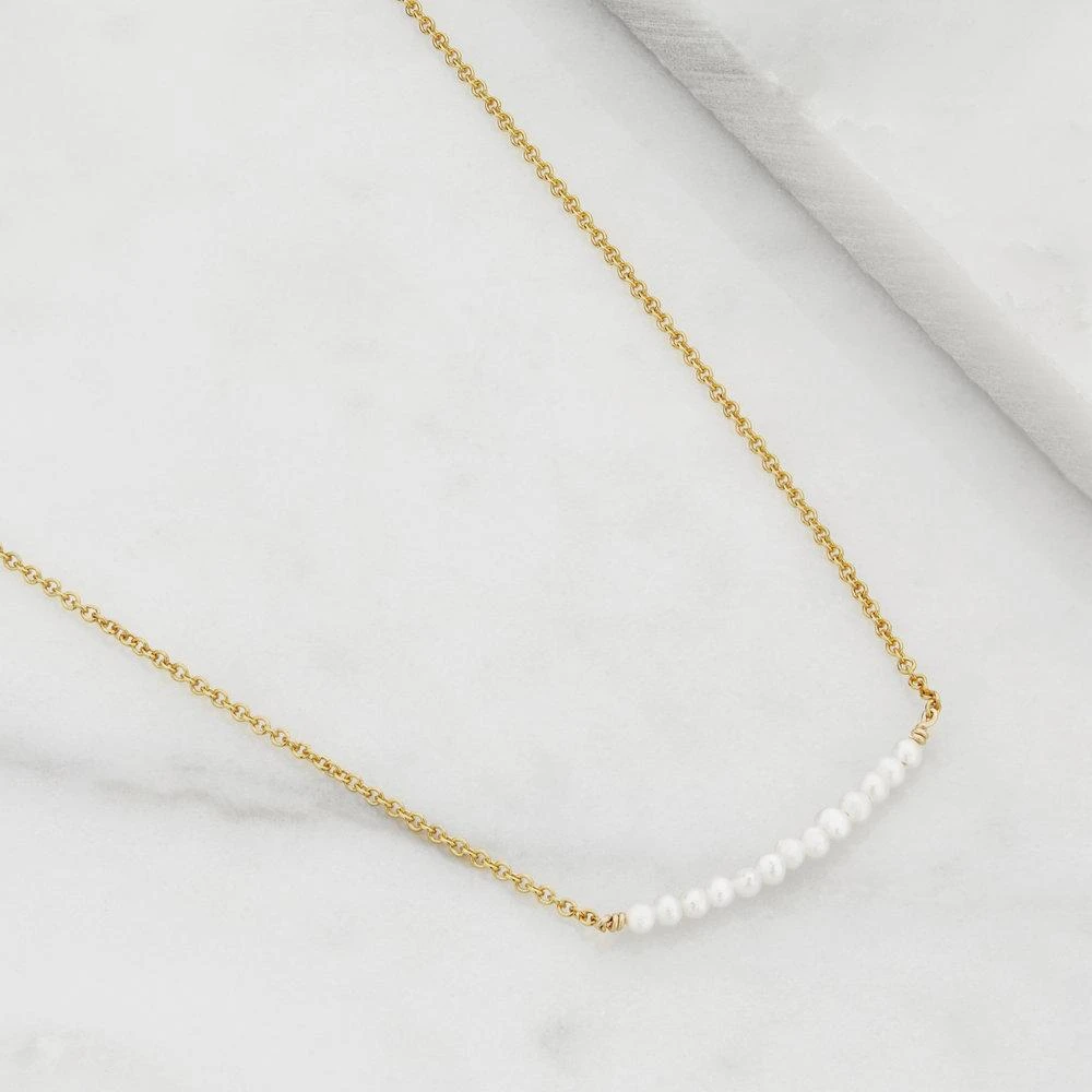 Rose Gold Small Pearl Cluster Choker - Image 7