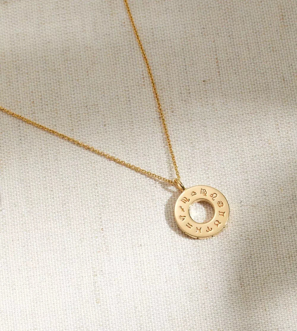 Rose Gold Zodiac Birthstone Necklace - Image 3