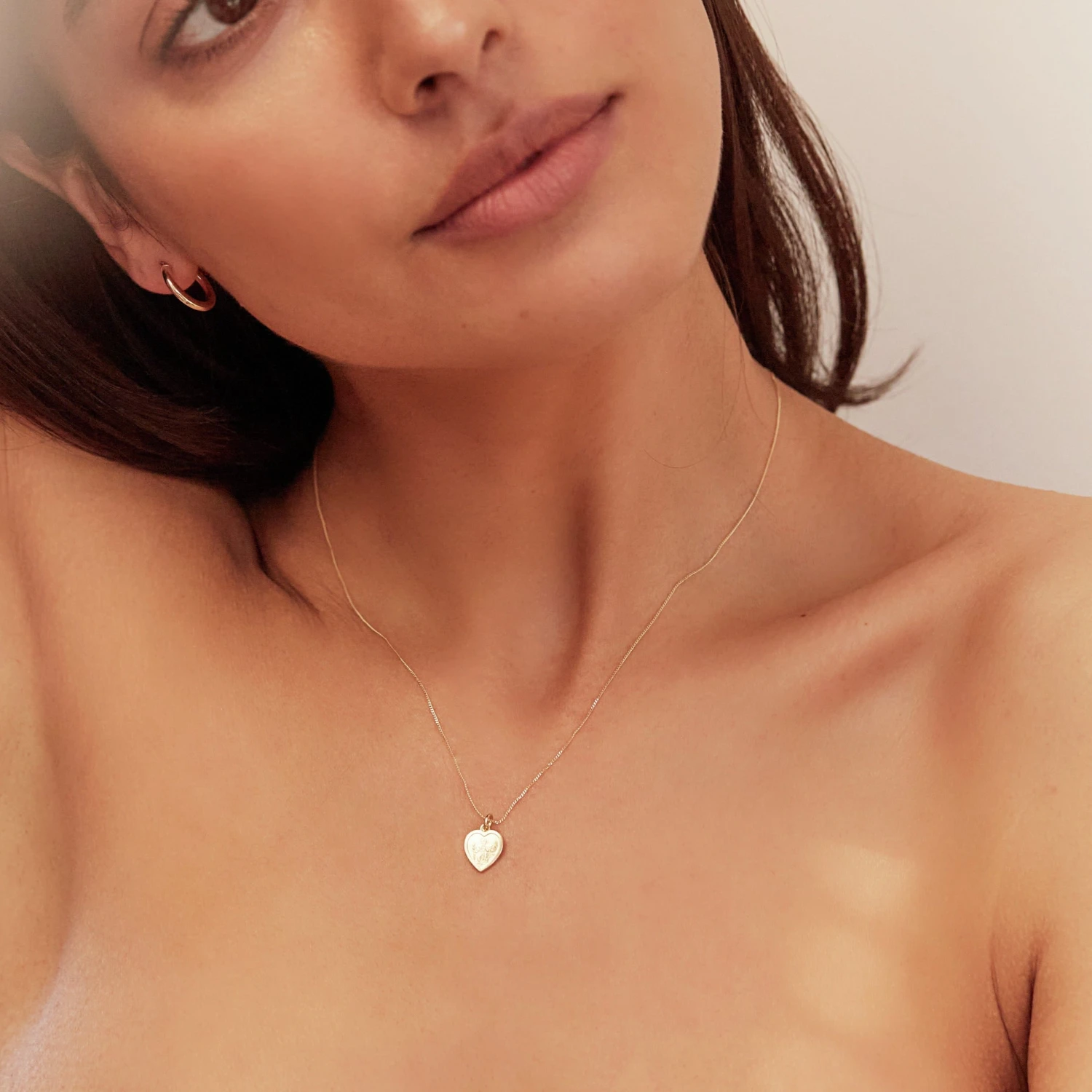 Silver Small Heart St Christopher Necklace - Image 9