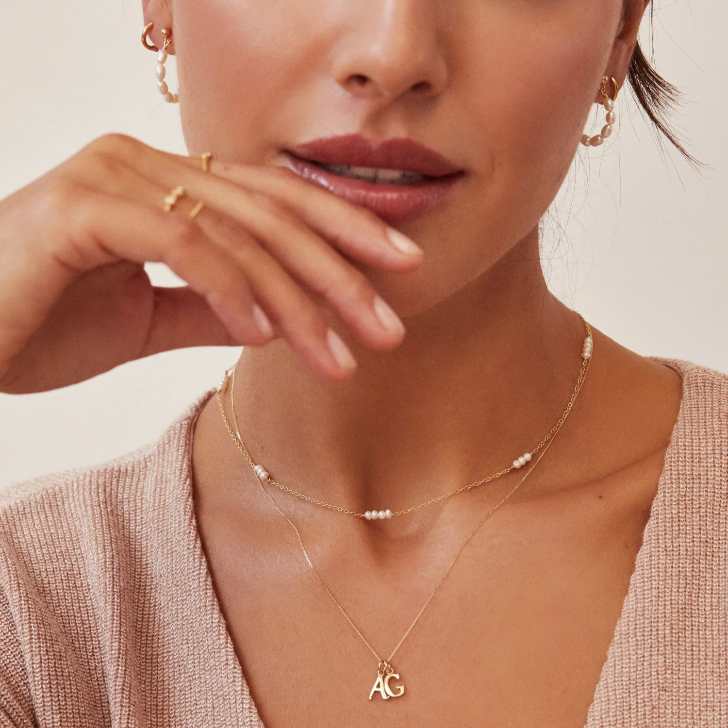 Silver Mini Pearl Choker - Image 3