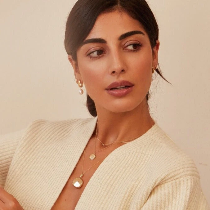 Silver Large Round Locket Necklace - Image 7