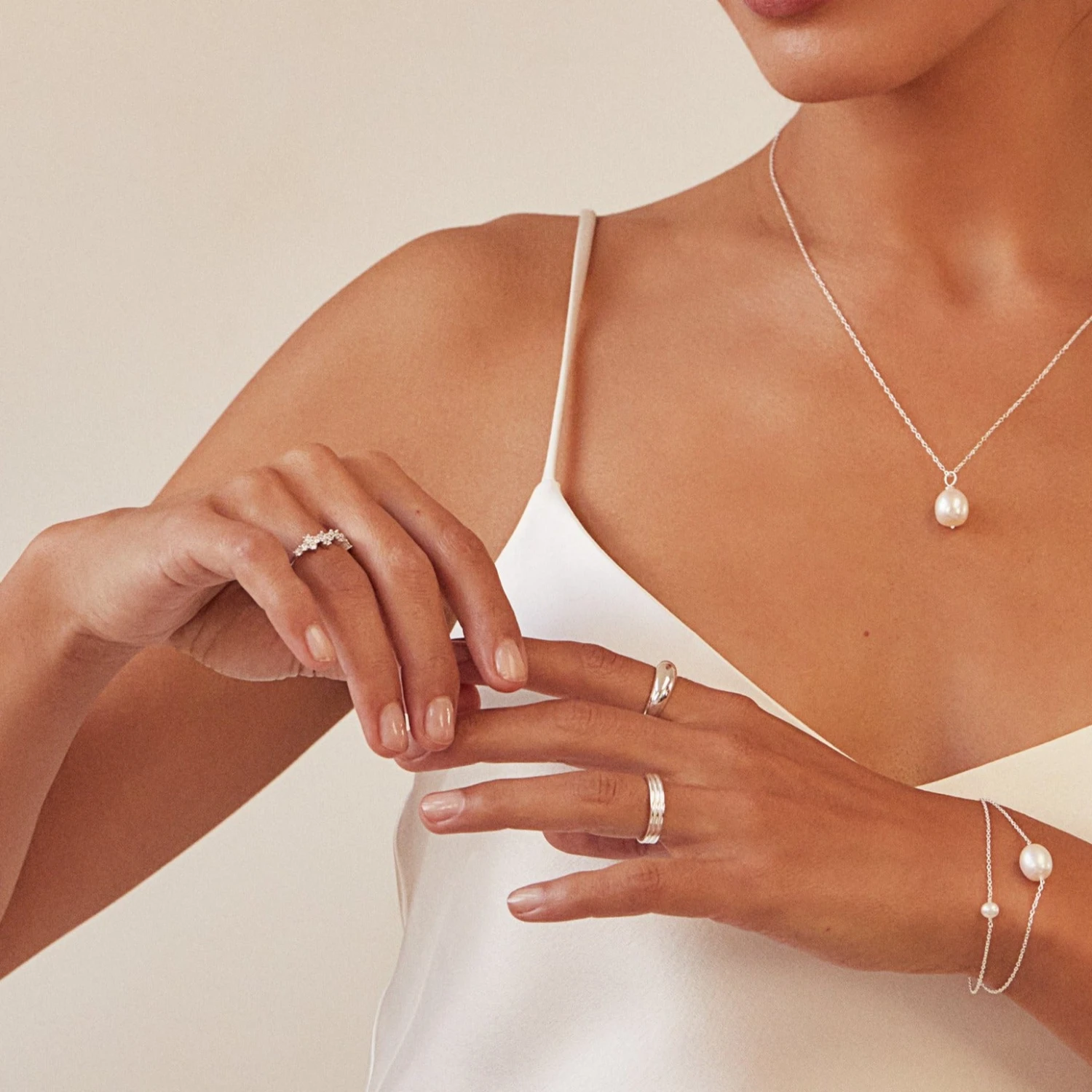 Silver Plain Dome Ring - Image 2