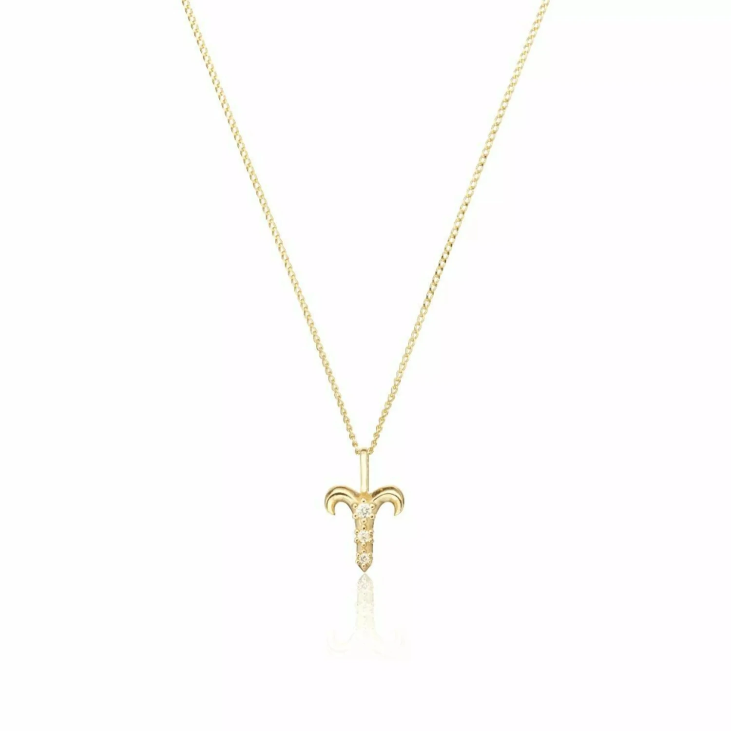 Solid Gold Genuine Diamond Zodiac Necklace - Image 9