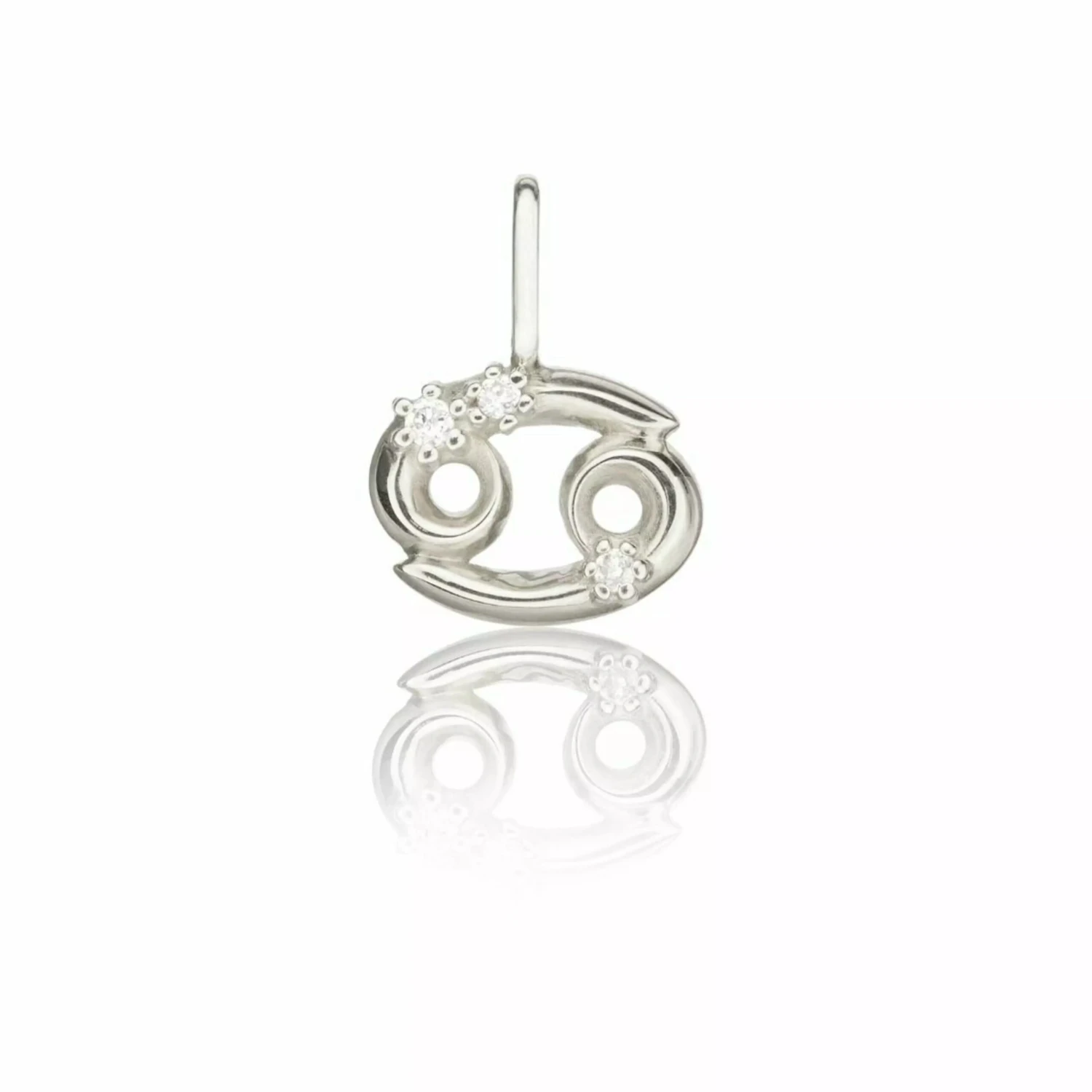Solid White Gold Genuine Diamond Individual Zodiac Charm - Image 11