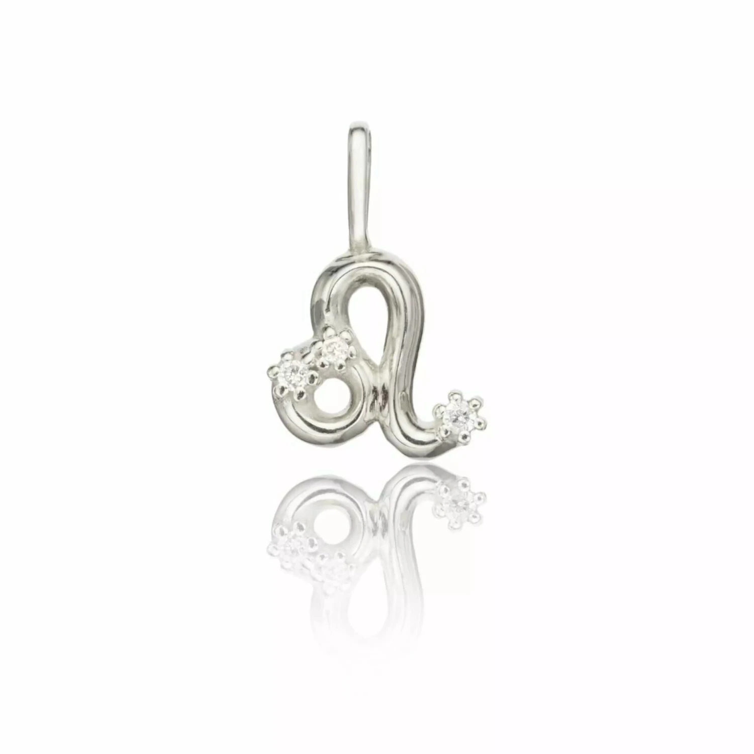 Solid White Gold Genuine Diamond Individual Zodiac Charm - Image 12
