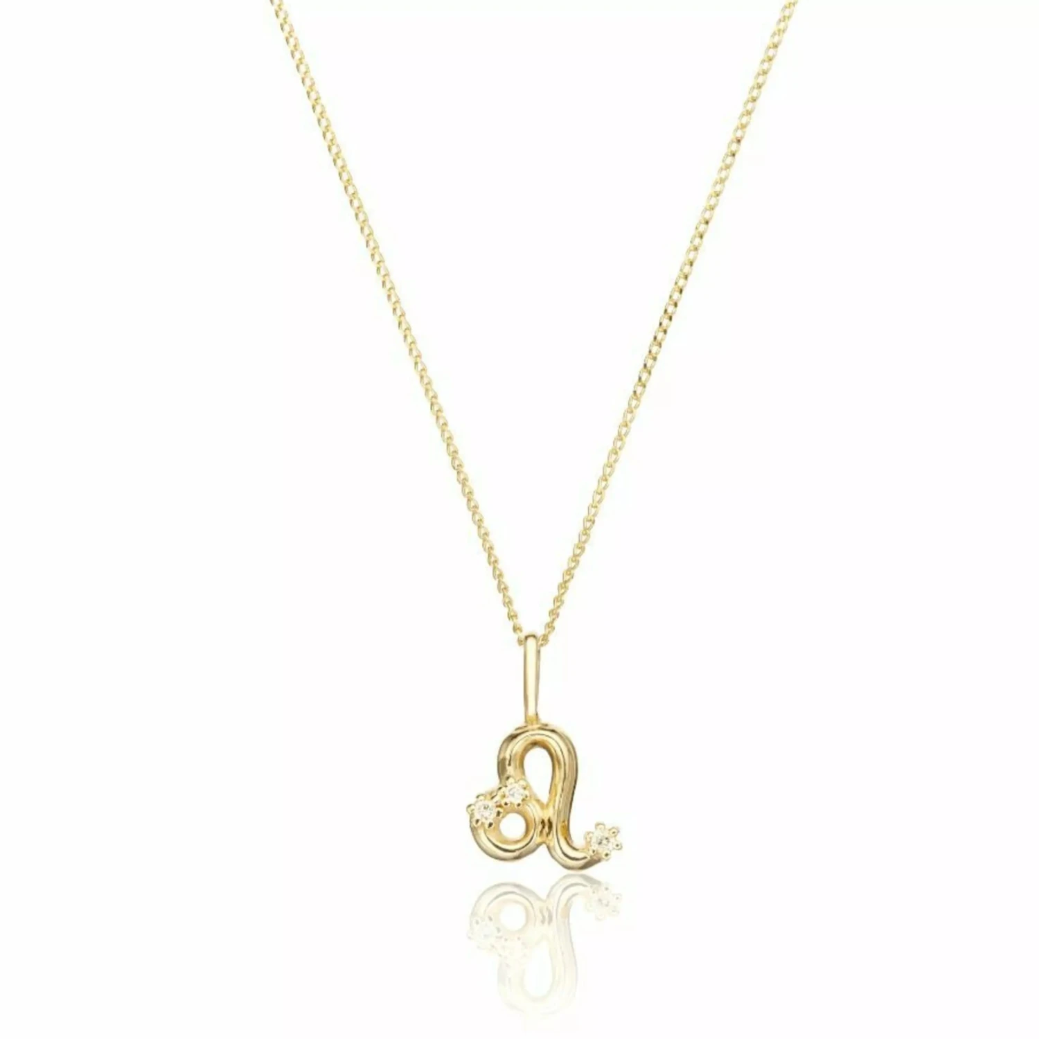 Solid Gold Genuine Diamond Zodiac Necklace - Image 8