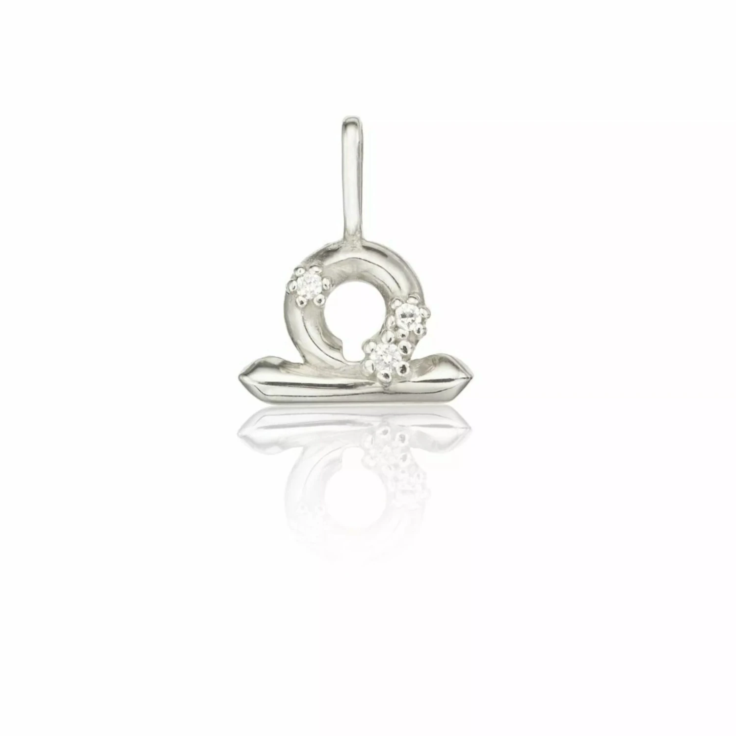 Solid White Gold Genuine Diamond Individual Zodiac Charm - Image 14