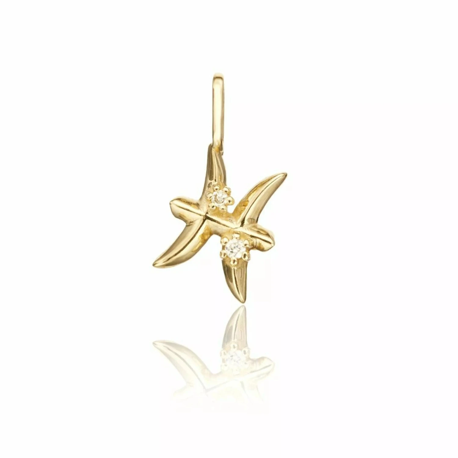 Solid Gold Genuine Diamond Individual Zodiac Charm - Image 15