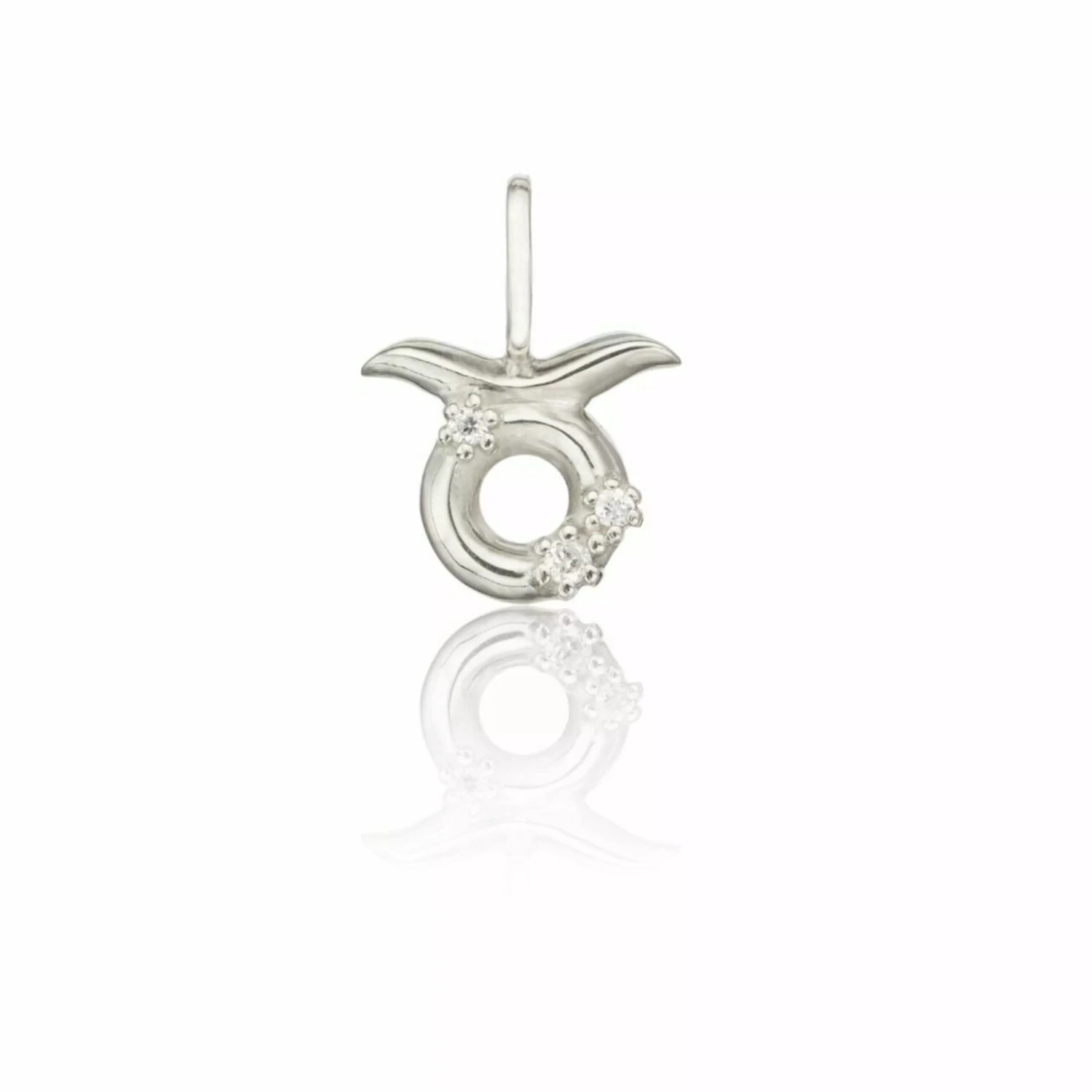 Solid White Gold Genuine Diamond Individual Zodiac Charm - Image 10