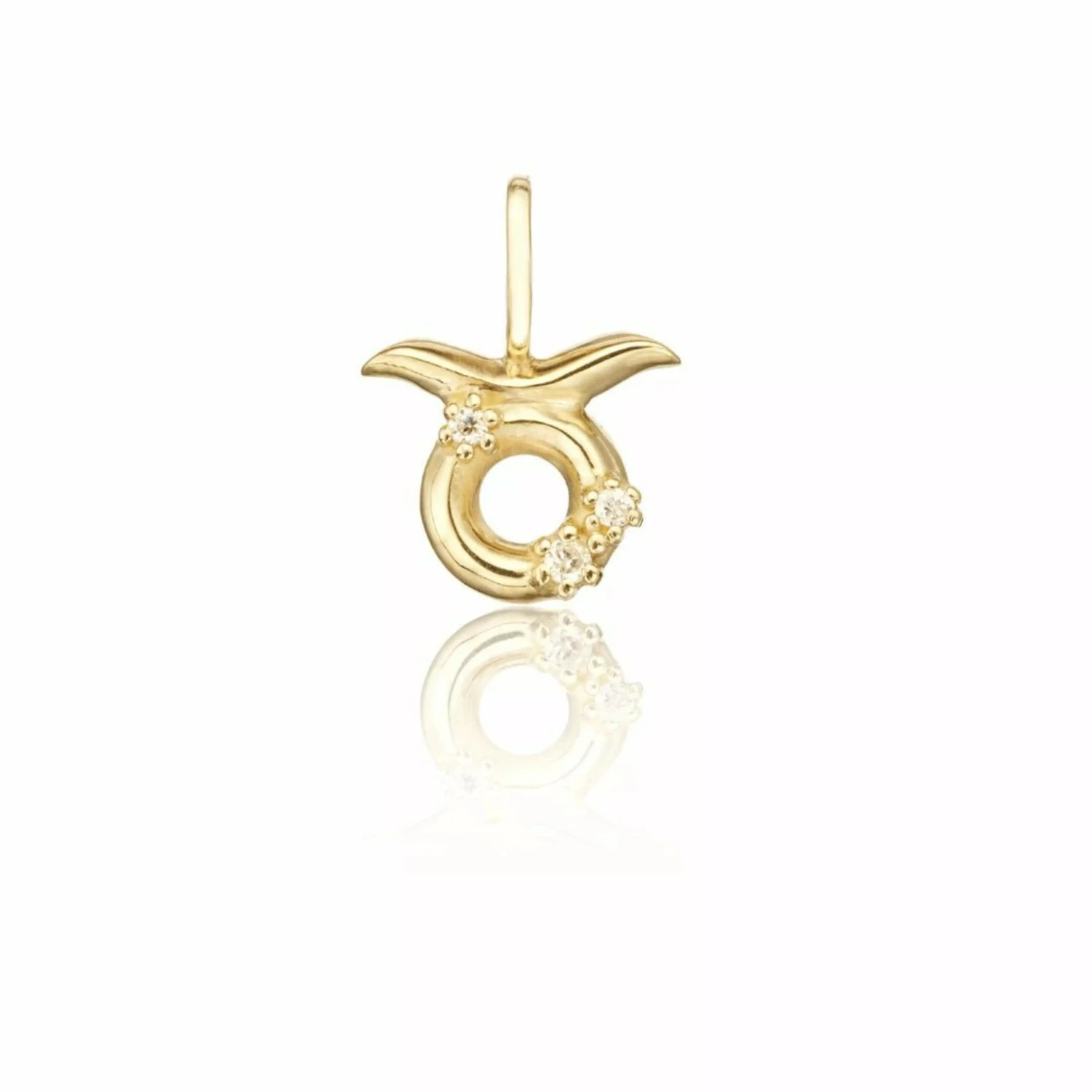 Solid Gold Genuine Diamond Individual Zodiac Charm - Image 8