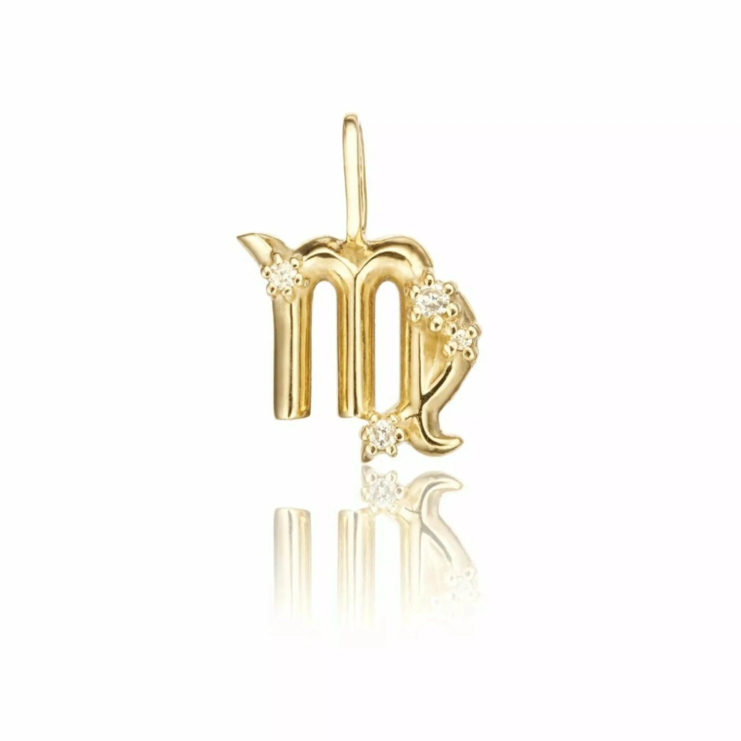 Solid Gold Genuine Diamond Individual Zodiac Charm - Image 13
