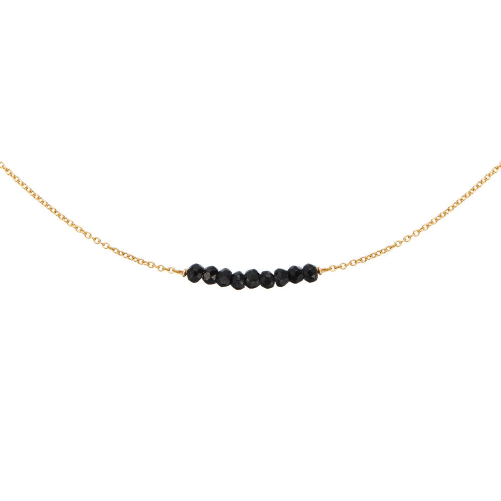 Gold Spinel Gemstone Cluster Choker