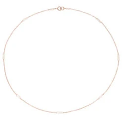 Rose Gold Mini Pearl Choker