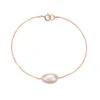 Rose Gold Large Pearl Bracelet