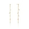 Gold Seed Pearl Drop Earrings