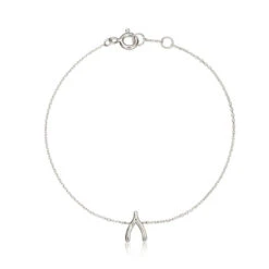 Silver Wishbone Bracelet