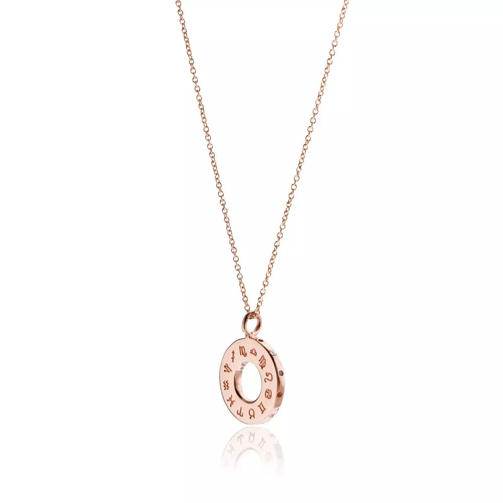 Rose Gold Zodiac Birthstone Necklace - Image 9