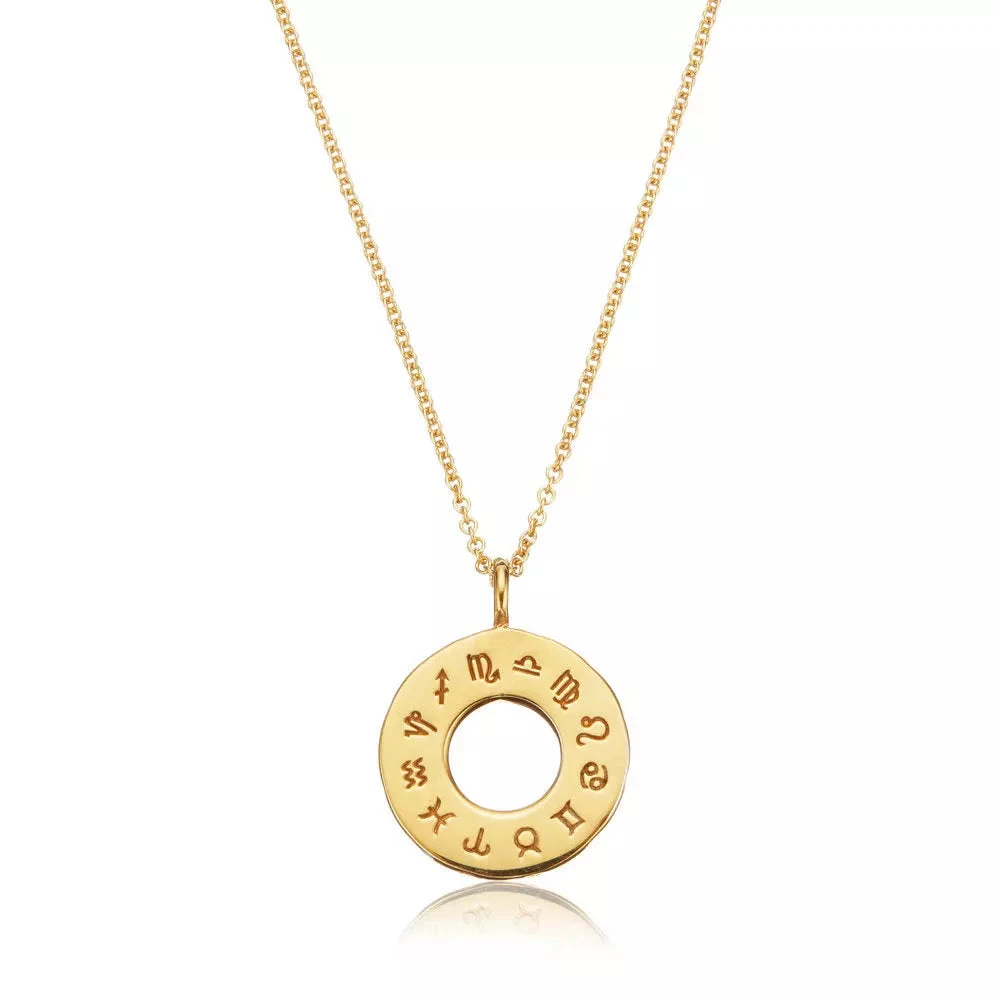 Gold Zodiac Birthstone Necklace - Image 7