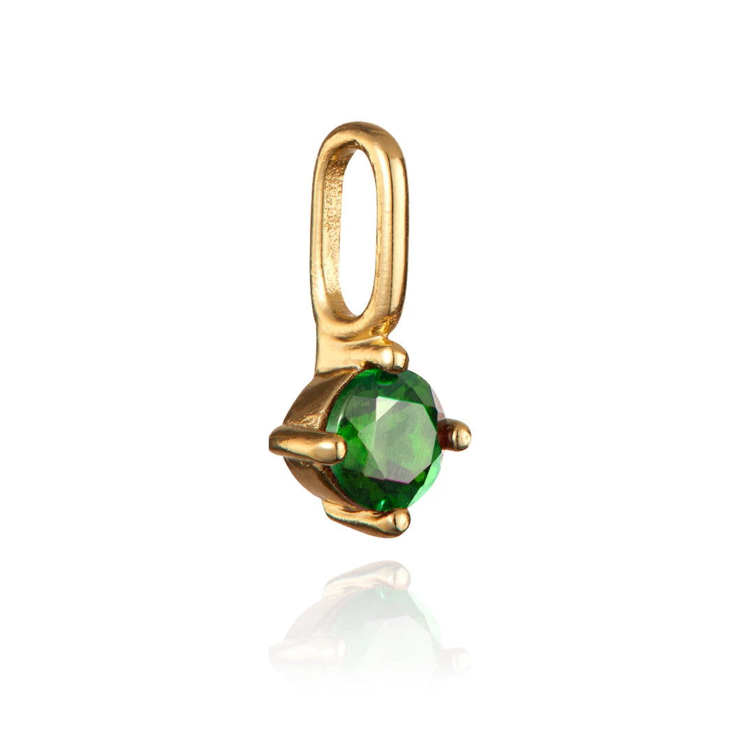 Gold Small Individual Birthstone Charm - Image 3